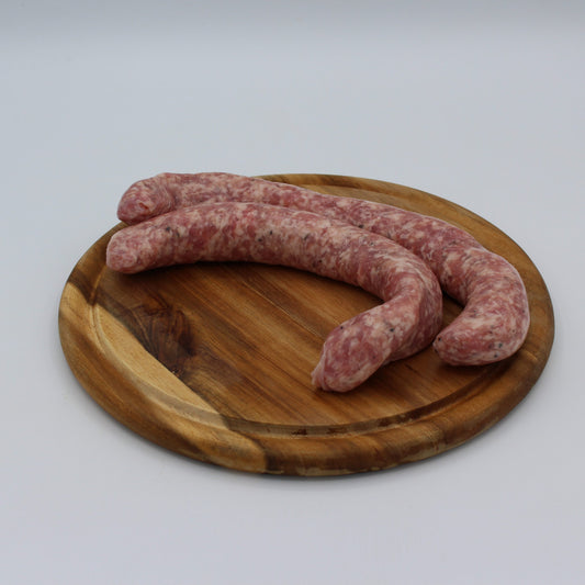 Frische grobe Bratwurst